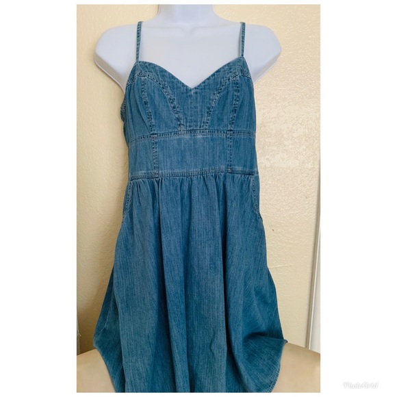Denim blue dress 👗 - Picture 2 of 8